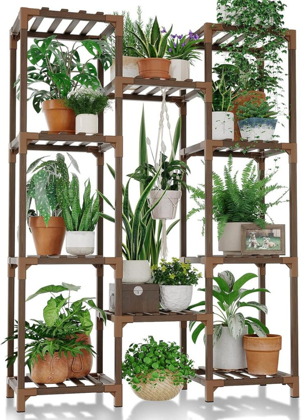 Multi-Tier Wooden Plant Stand