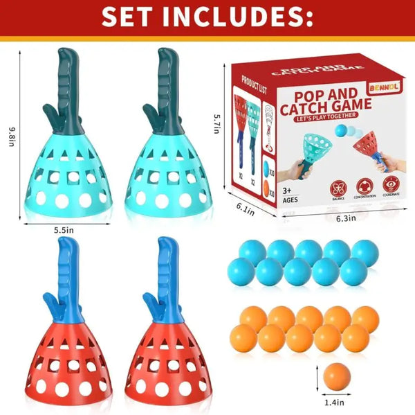 Pop & Catch Rocket Game Set