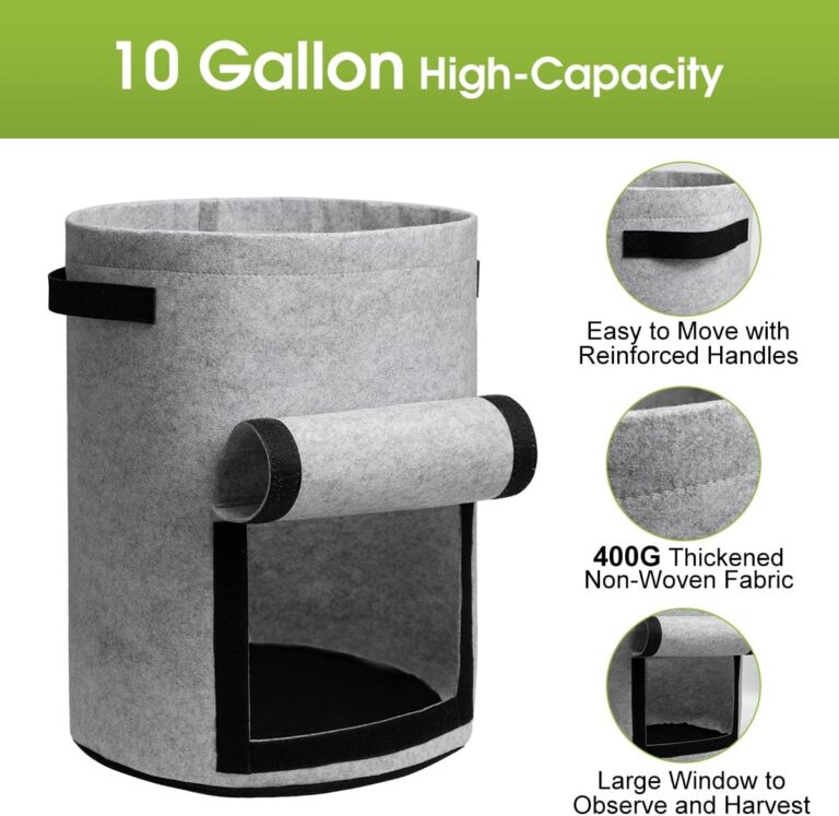 Harvest-Ready Fabric Grow Bags