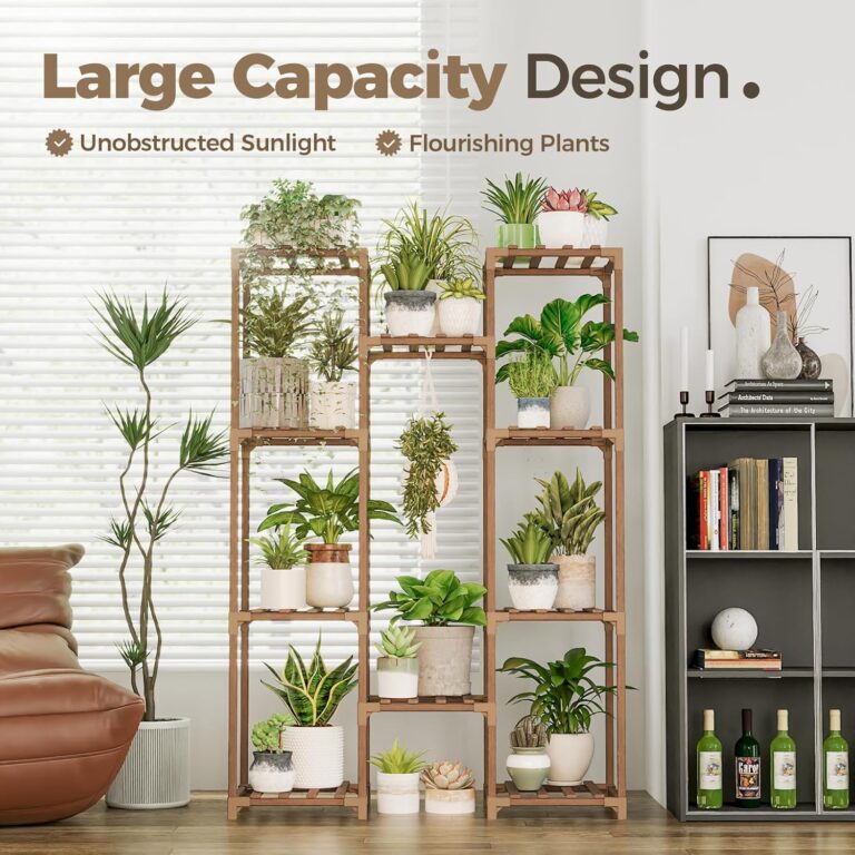 Multi-Tier Wooden Plant Stand