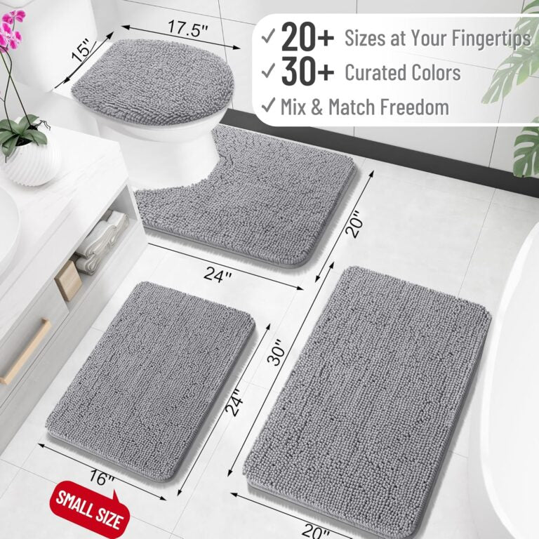 Luxury Chenille Bath Mat