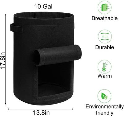 Harvest-Ready Fabric Grow Bags