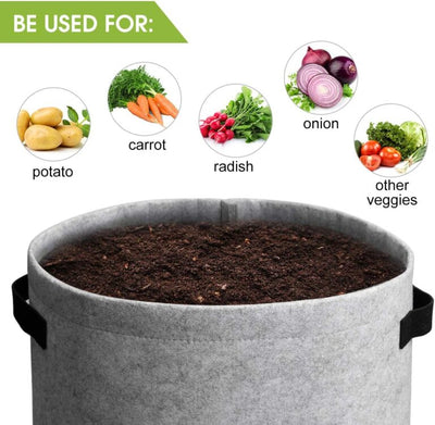Harvest-Ready Fabric Grow Bags