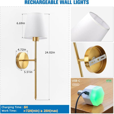 Wireless Wall Lamp Set