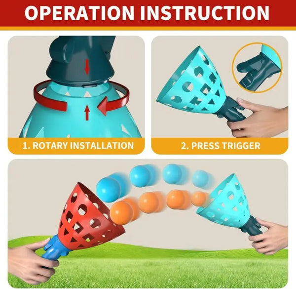 Pop & Catch Rocket Game Set