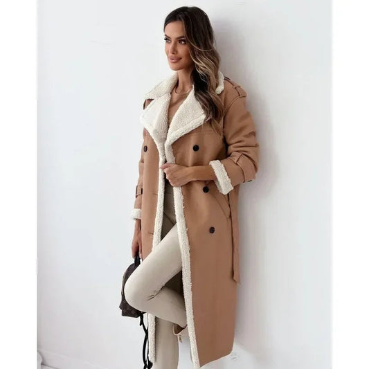 Elara Teddy-Lined Trench Coat